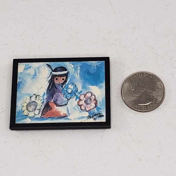 DeGrazia Native American Magnet Kitchen Fridge Vintage - Picture 7 of 9